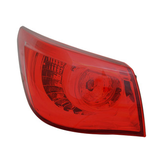 Pacific Best® - Driver Side Outer Replacement Tail Light (CAPA Certified)
