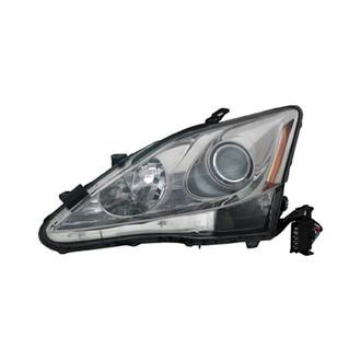 Pacific Best® - Driver Side Replacement Headlight Lens and Housing (Standard Line)
