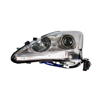 Pacific Best® - Driver Side Replacement Headlight Lens and Housing (Standard Line)