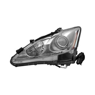Pacific Best® - Driver Side Replacement Headlight Lens and Housing (CAPA Certified)