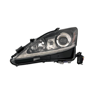 Pacific Best® - Driver Side Replacement Headlight Lens and Housing (CAPA Certified)