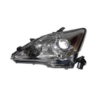 Pacific Best® - Driver Side Replacement Headlight Lens and Housing (CAPA Certified)