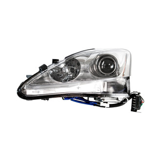 Pacific Best® - Driver Side Replacement Headlight Lens and Housing (CAPA Certified)