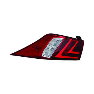 Pacific Best® - Driver Side Outer Replacement Tail Light Lens and Housing (CAPA Certified)