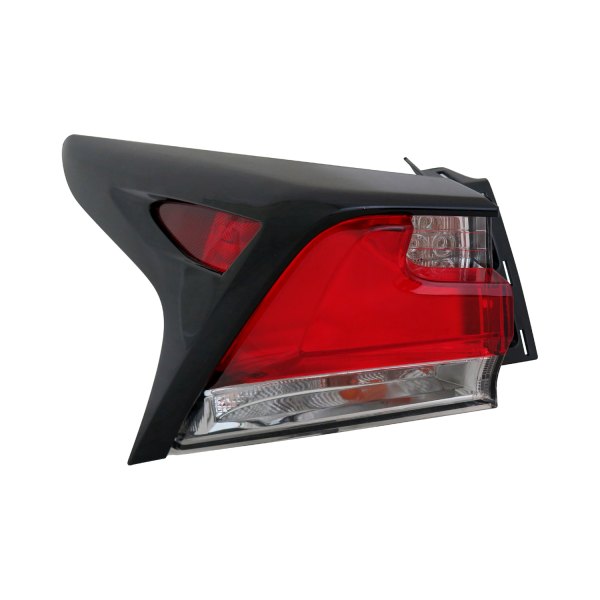 Pacific Best® - Driver Side Outer Replacement Tail Light Lens and Housing