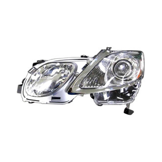 Pacific Best® - Driver Side Replacement Headlight Lens and Housing (Standard Line)