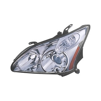 Pacific Best® - Driver Side Replacement Headlight Lens and Housing (CAPA Certified)