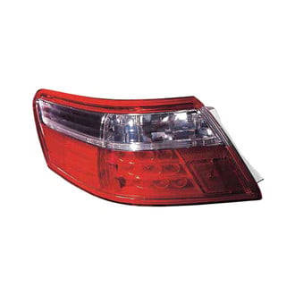 Pacific Best® - Driver Side Outer Replacement Tail Light Lens and Housing (Standard Line)