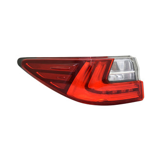 Pacific Best® - Driver Side Outer Replacement Tail Light (Standard Line)