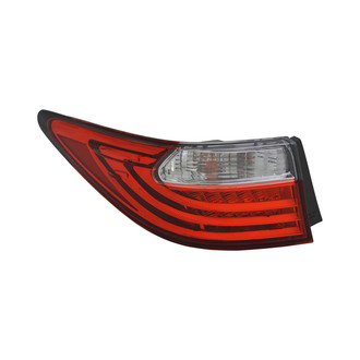 Pacific Best® - Driver Side Outer Replacement Tail Light Lens and Housing (Standard Line)