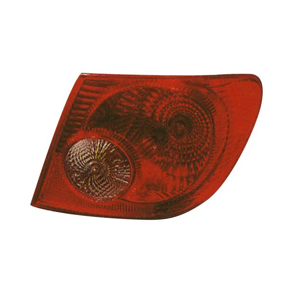 Pacific Best® - Passenger Side Outer Replacement Tail Light, Toyota Corolla