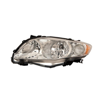 Pacific Best® - Driver Side Replacement Headlight Lens and Housing (CAPA Certified)