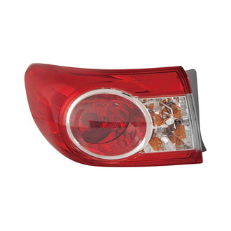 Pacific Best® - Driver Side Outer Replacement Tail Light (CAPA Certified)