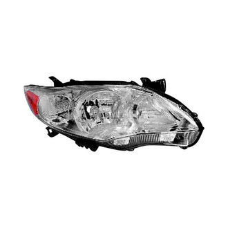 Pacific Best® - Driver Side Replacement Headlight Lens and Housing (CAPA Certified)