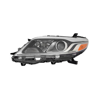 Pacific Best® - Driver Side Replacement Headlight Lens and Housing (CAPA Certified)