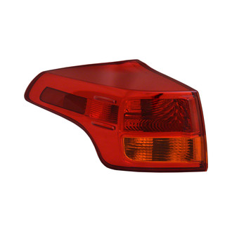 Pacific Best® - Driver Side Outer Replacement Tail Light Lens and Housing (CAPA Certified)