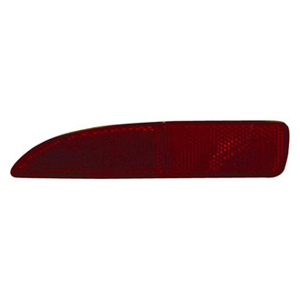 Pacific Best® - Rear Outer Driver or Passenger Side Bumper Reflector (CAPA Certified)