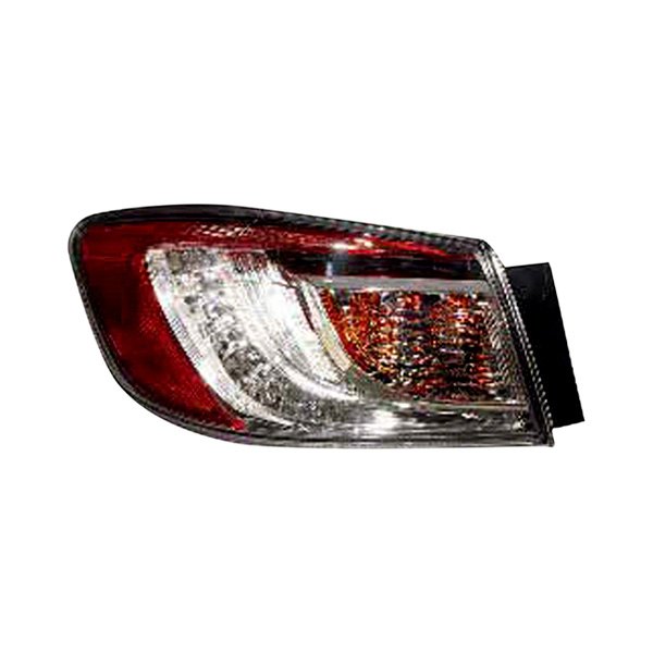 Pacific Best® - Driver Side Outer Replacement Tail Light, Mazda 3
