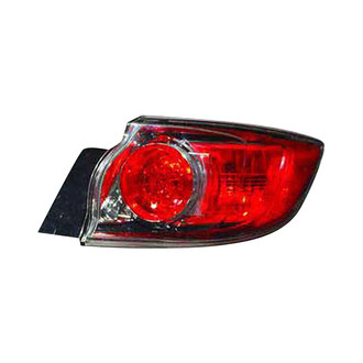 Pacific Best® - Passenger Side Outer Replacement Tail Light (CAPA Certified)