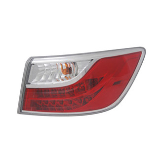 Pacific Best® - Passenger Side Outer Replacement Tail Light (Standard Line)