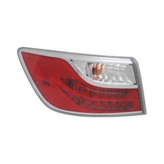 Pacific Best® - Driver Side Outer Replacement Tail Light (Standard Line)