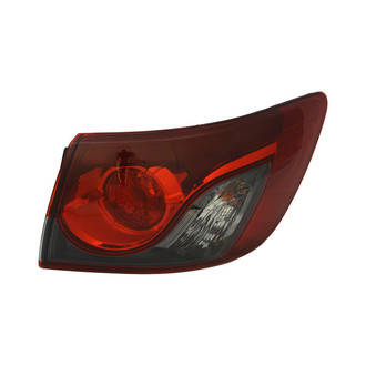 Pacific Best® - Passenger Side Outer Replacement Tail Light (CAPA Certified)