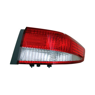 Pacific Best® - Passenger Side Outer Replacement Tail Light Lens and Housing (CAPA Certified)