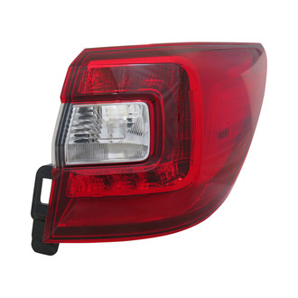 Pacific Best® - Passenger Side Outer Replacement Tail Light Lens and Housing (CAPA Certified)