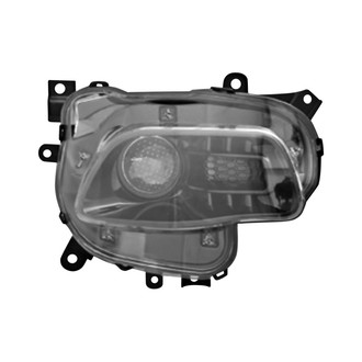 Pacific Best® - Passenger Side Replacement Headlight (Standard Line)