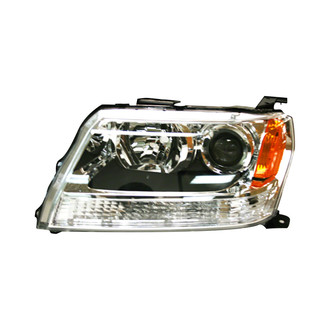 Pacific Best® - Driver Side Replacement Headlight Lens and Housing (CAPA Certified)