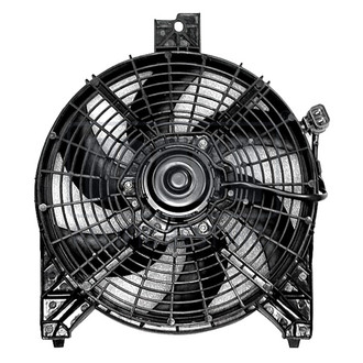 Pacific Best® - Right A/C Condenser Fan Assembly