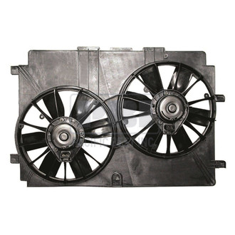 Pacific Best® - Driver Side / Passenger Side Dual Radiator and Condenser Fan Assembly