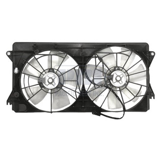 Pacific Best® - Driver Side / Passenger Side Dual Radiator and Condenser Fan Assembly