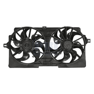 Pacific Best® - Driver Side / Passenger Side Dual Radiator and Condenser Fan Assembly