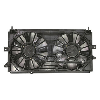 Pacific Best® - Driver Side / Passenger Side Dual Radiator and Condenser Fan Assembly