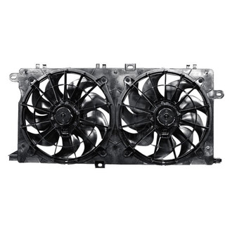 Pacific Best® - Driver Side / Passenger Side Dual Radiator and Condenser Fan Assembly