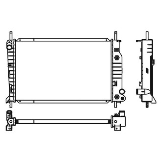 Pacific Best® - Engine Coolant Radiator