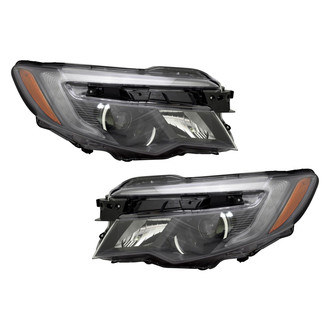 Pacific Best® - Driver and Passenger Side Replacement Headlight Set (CAPA Certified)