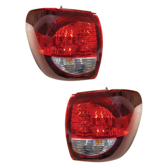 Pacific Best® - Driver and Passenger Side Outer Replacement Tail Lights (CAPA Certified)