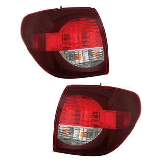 Pacific Best® - Driver and Passenger Side Outer Replacement Tail Lights (Standard Line)