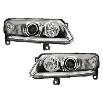 Pacific Best® - Driver and Passenger Side Replacement Headlight Set (Standard Line)