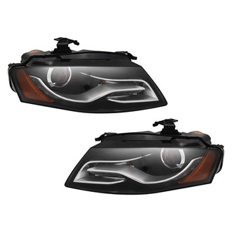 Pacific Best® - Driver and Passenger Side Replacement Headlight Set Lens and Housing (NSF Certified)