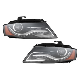 Pacific Best® - Driver and Passenger Side Replacement Headlight Set Lens and Housing (Standard Line)