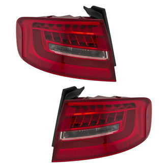 Pacific Best® - Driver and Passenger Side Outer Replacement Tail Lights (Standard Line)
