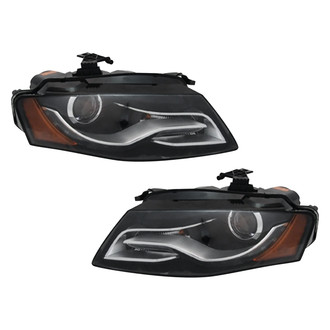 Pacific Best® - Driver and Passenger Side Replacement Headlight Set Lens and Housing (CAPA Certified)