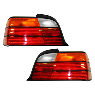Pacific Best® - Driver and Passenger Side Replacement Tail Light Lens and Housings (Standard Line)