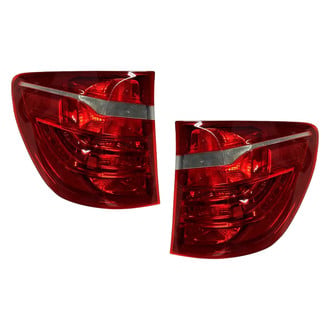 Pacific Best® - Driver and Passenger Side Outer Replacement Tail Light Lens and Housings (Standard Line)