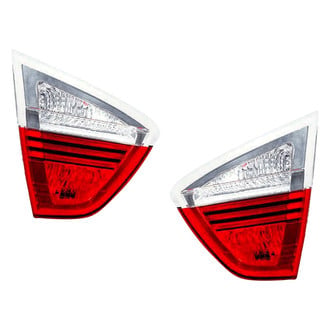Pacific Best® - Driver and Passenger Side Inner Replacement Tail Light Lens and Housings (Standard Line)