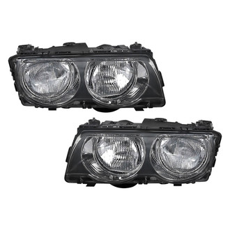Pacific Best® - Driver and Passenger Side Replacement Headlight Set (Standard Line)