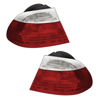 Pacific Best® - Driver and Passenger Side Outer Replacement Tail Lights (Standard Line)